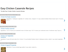 Tablet Screenshot of easy-chicken-casserole-recipes.blogspot.com