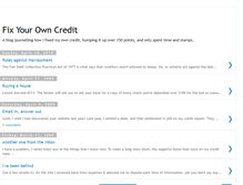 Tablet Screenshot of fixyourowncredit.blogspot.com