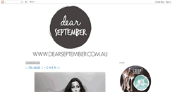 Desktop Screenshot of dearseptemberstore.blogspot.com