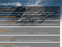 Tablet Screenshot of lenguatonalli.blogspot.com