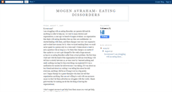 Desktop Screenshot of mogenavraham-eatingdissorders.blogspot.com