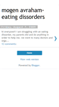 Mobile Screenshot of mogenavraham-eatingdissorders.blogspot.com
