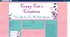 Desktop Screenshot of crazycatscreations.blogspot.com