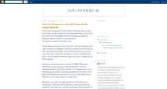 Desktop Screenshot of idiospermum.blogspot.com