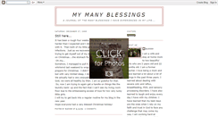 Desktop Screenshot of mymanyblessings-blessed.blogspot.com