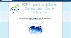 Desktop Screenshot of fcpe-jean-moulin-lanorville.blogspot.com