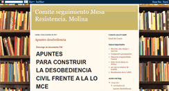 Desktop Screenshot of comiteresistenciamolina.blogspot.com