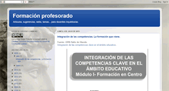 Desktop Screenshot of formacionprofesorado.blogspot.com