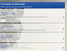 Tablet Screenshot of formacionprofesorado.blogspot.com