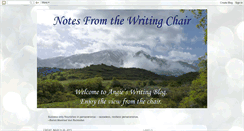 Desktop Screenshot of notesfromthewritingchair.blogspot.com