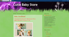 Desktop Screenshot of cutiebabystore.blogspot.com