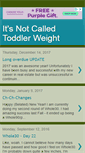 Mobile Screenshot of itsnotcalledtoddlerweight.blogspot.com