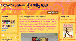 Desktop Screenshot of 1creativemomof6sillykids.blogspot.com