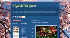 Desktop Screenshot of hopeforthespirit.blogspot.com