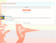 Tablet Screenshot of loftfullofgoodies.blogspot.com