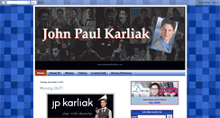 Desktop Screenshot of johnpaulkarliak.blogspot.com