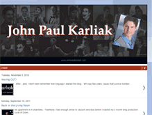 Tablet Screenshot of johnpaulkarliak.blogspot.com