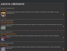 Tablet Screenshot of juegosliberados.blogspot.com