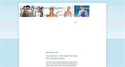 Desktop Screenshot of hot-female-tennis-players.blogspot.com