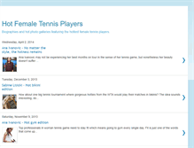 Tablet Screenshot of hot-female-tennis-players.blogspot.com