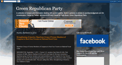 Desktop Screenshot of greenrepublicanparty.blogspot.com
