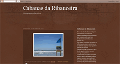 Desktop Screenshot of cabanasdaribanceira.blogspot.com