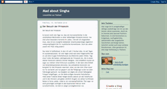 Desktop Screenshot of madaboutsingha.blogspot.com