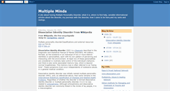 Desktop Screenshot of multipleminds.blogspot.com