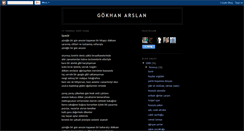 Desktop Screenshot of gokhanarslan79.blogspot.com