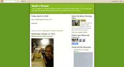 Desktop Screenshot of hanksdream.blogspot.com