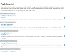 Tablet Screenshot of godebtrelief.blogspot.com