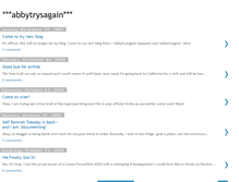Tablet Screenshot of abbytrysagain.blogspot.com