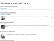 Tablet Screenshot of kittenandjoeyd.blogspot.com