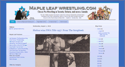 Desktop Screenshot of mapleleafwrestling.blogspot.com