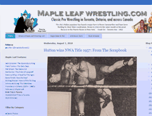 Tablet Screenshot of mapleleafwrestling.blogspot.com