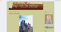 Desktop Screenshot of dayswiththedarlings.blogspot.com