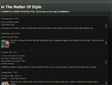 Tablet Screenshot of inthematterofstyle.blogspot.com