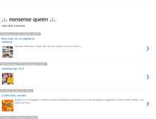 Tablet Screenshot of nonsensequeen.blogspot.com