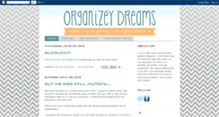 Desktop Screenshot of organizeydreams.blogspot.com