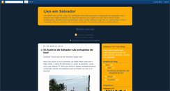 Desktop Screenshot of lixoemsalvador.blogspot.com