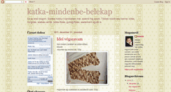 Desktop Screenshot of katka-mindenbe-belekap.blogspot.com