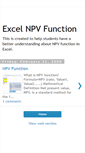 Mobile Screenshot of npvfunction.blogspot.com