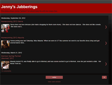 Tablet Screenshot of jennysjabberings.blogspot.com