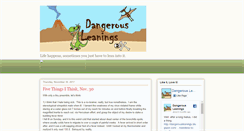 Desktop Screenshot of dangerousleanings.blogspot.com