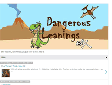 Tablet Screenshot of dangerousleanings.blogspot.com