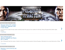 Tablet Screenshot of manny-pacquiao-vs-ricky-hatton.blogspot.com