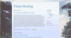 Desktop Screenshot of elaineboyling.blogspot.com