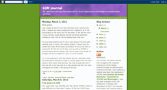 Desktop Screenshot of ldnjournal.blogspot.com