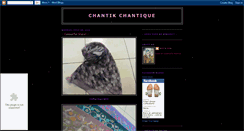 Desktop Screenshot of chantik-chantique.blogspot.com