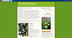Desktop Screenshot of eat-local-library.blogspot.com